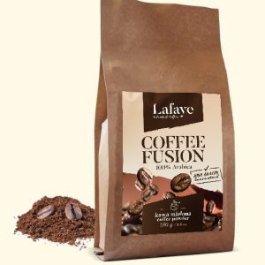 COFFEE FUSION KAWA MIELONA 250G 27,99 ZŁ Coffee Fusion jest mieszanką ziaren Arabiki o niezwykle bogatym i wielowymiarowym bukiecie. To perfekcyjnie skomponowana, wyrazista mieszanka, przeznaczona dla tych, którzy chcą coś więcej od kawy… Zmysłowa, aromatyczna, odprężająca….